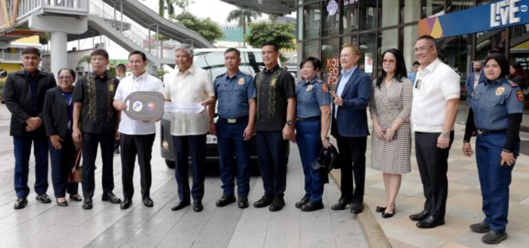 PAGCOR TURNS OVER PATIENT TRANSPORT VEHICLE TO PNPA.