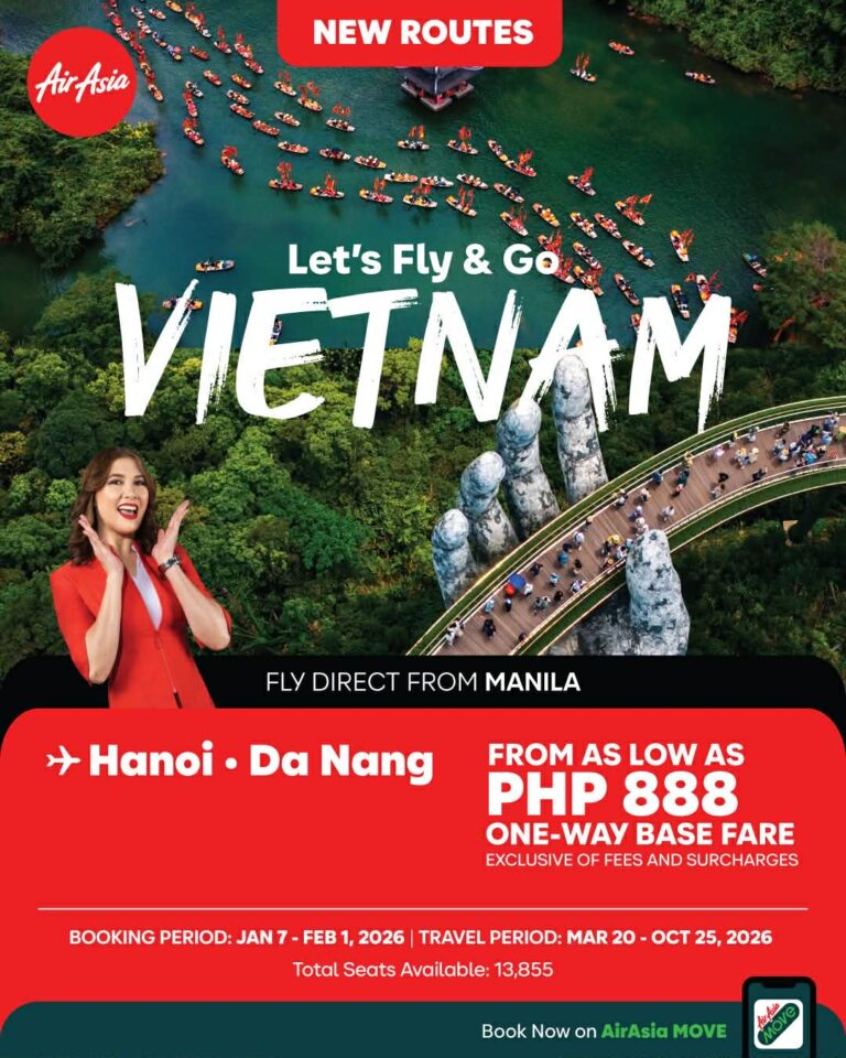 AirAsia Philippines Launches Flights to Vietnam from ₱888
