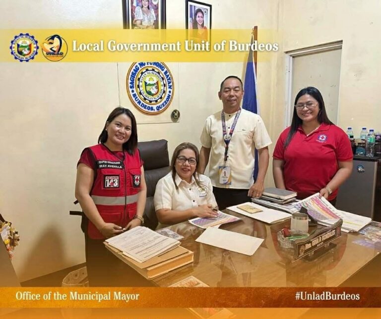 143 Volunteers kada Barangay sa Burdeos itatayo ng Red cross