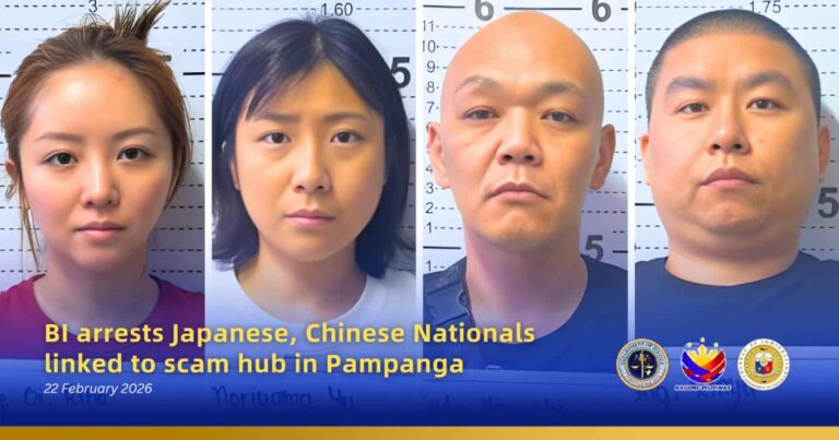 4 Foreigners Linked to Scam Hub in Pampanga Apprehended