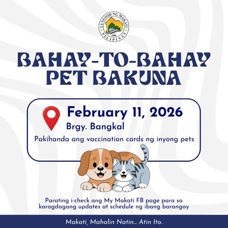 Pet Bakuna isasagawa ng Makati City vet