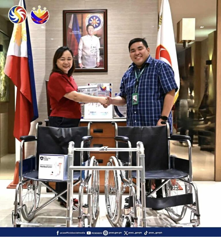 Mobility aids, medical at rescue devices pinagkaloob ng PCSO sa Sta Rosa