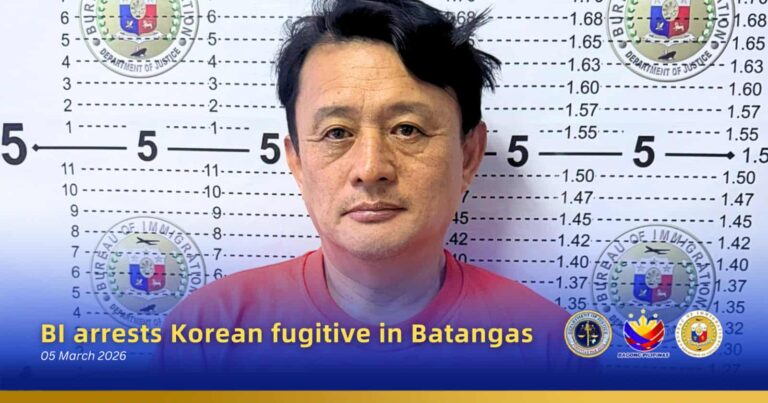 BI arrests Korean fugitive in Batangas