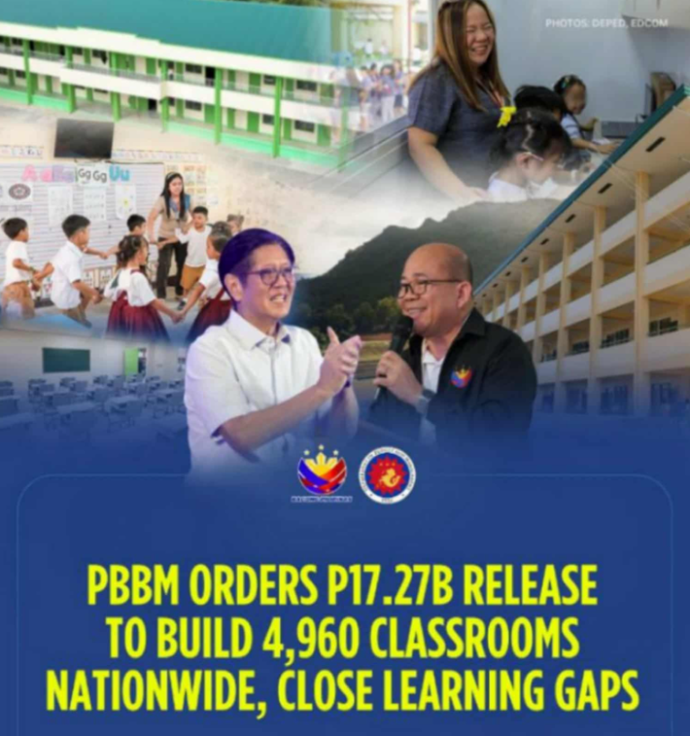 PBBM Sets Release of P17.27-B for 4,960 Classrooms Nationwide