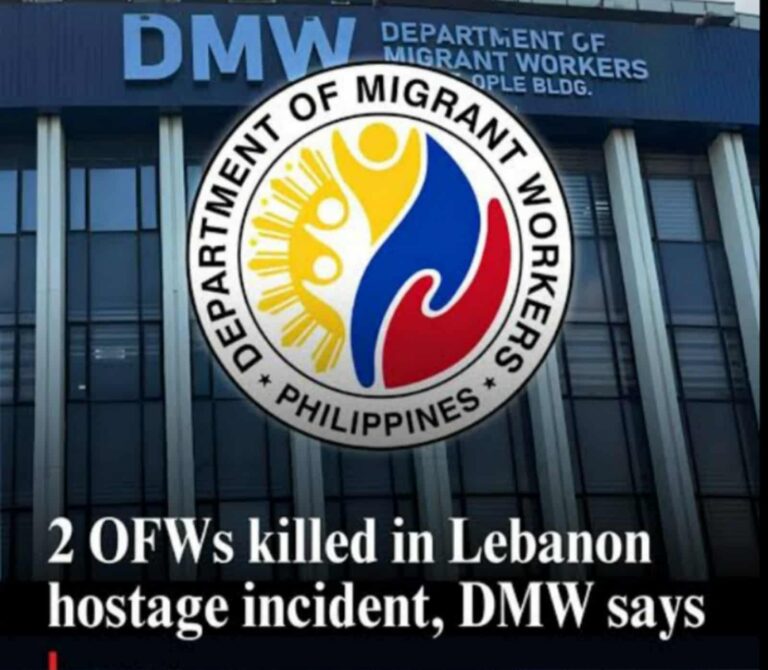 2 Filipina OFWs  Killed in Lebanon
