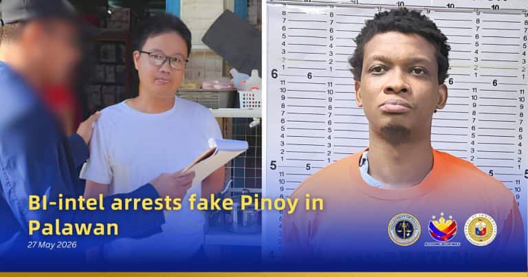 BI-intel Arrests Fake Pinoy in Palawan